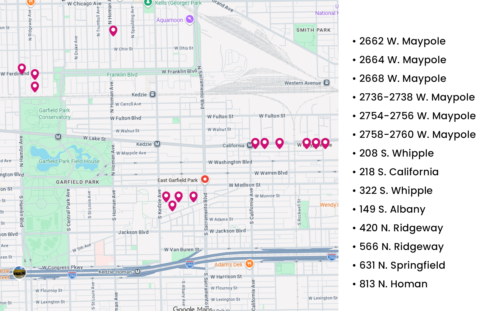East Garfield Park map